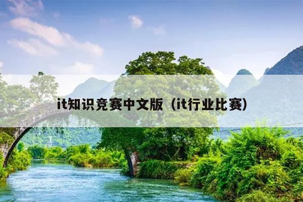 it知识竞赛中文版（it行业比赛）
