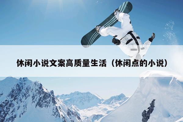 休闲小说文案高质量生活（休闲点的小说）